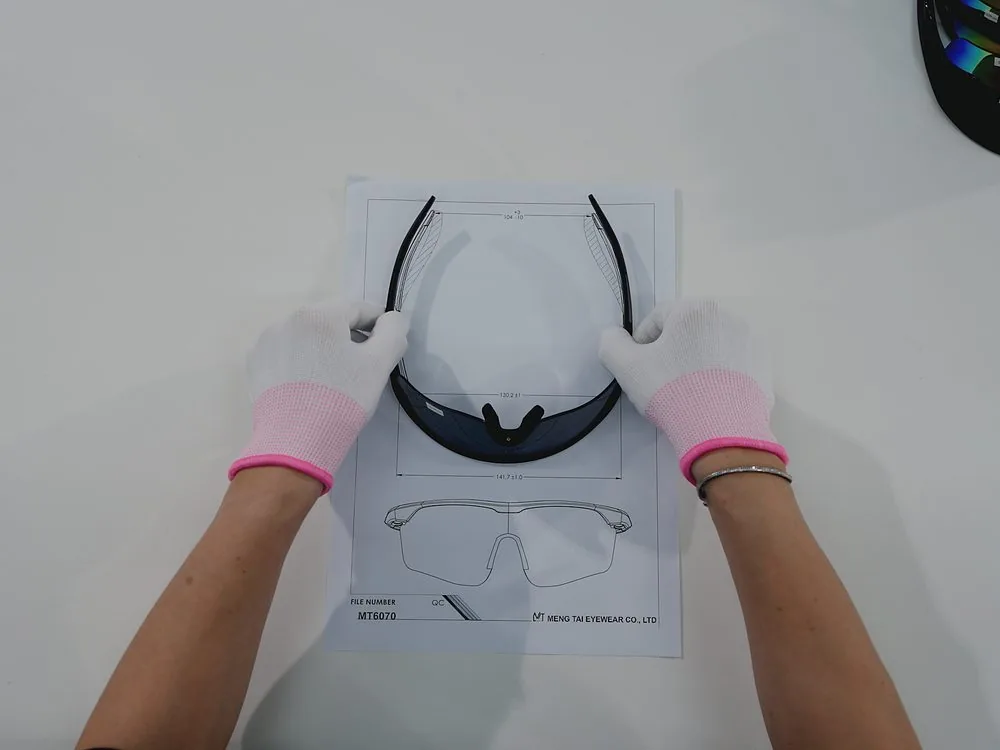 Final inspection against the drawing