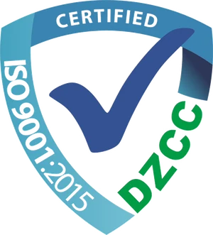 DZCC ISO 9001:2015 certified mark